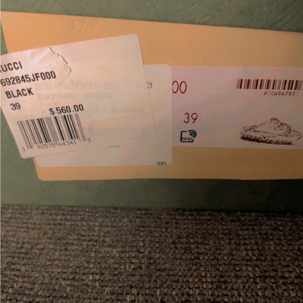 Gucci Black Slide Sandals - Picture 4 of 6